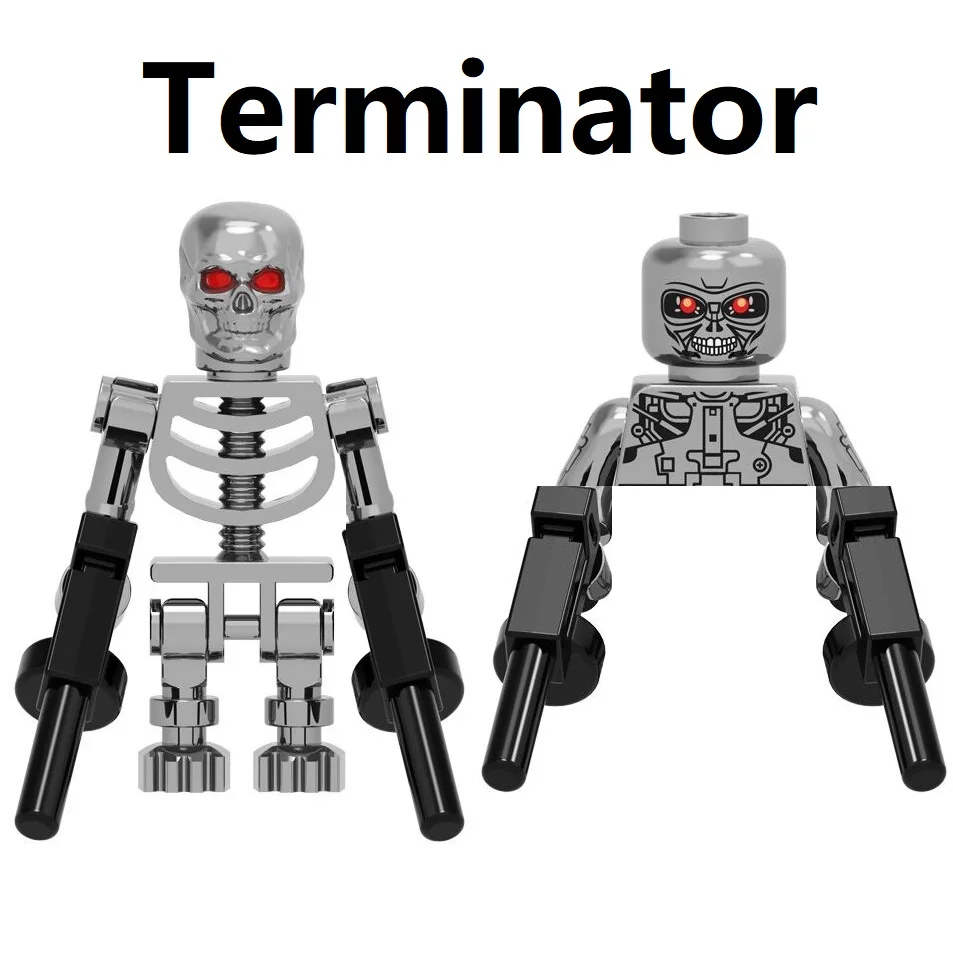 

Новинка, набор строительных блоков Terminator T800, мини Экшн-фигурки, игрушки