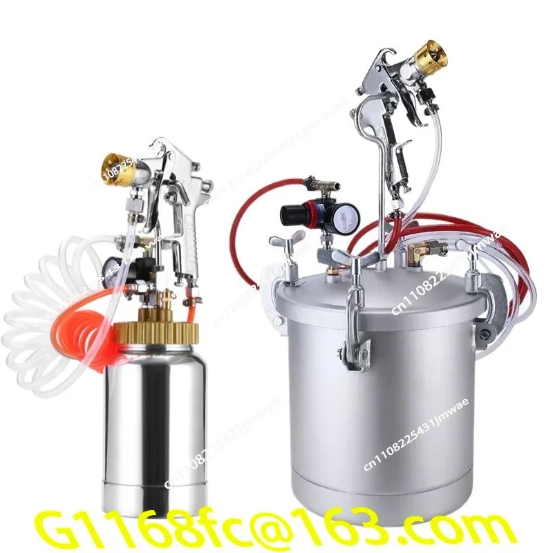 2L Sand in Water Pneumatic Colorful Paint Coating Machine, Pressure Bucket, Can Spray Paint Tool