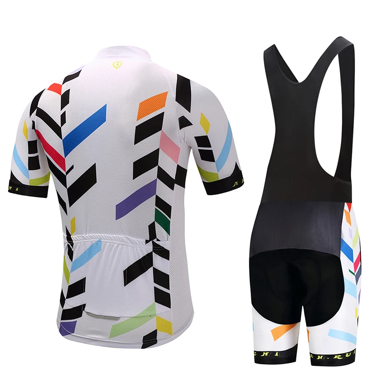 Cycling Jersey Set Men Stripes Pattern Short Riding Bicycle Cycling Clothing Bib Sport Jerseys Customized/Wholesale Service