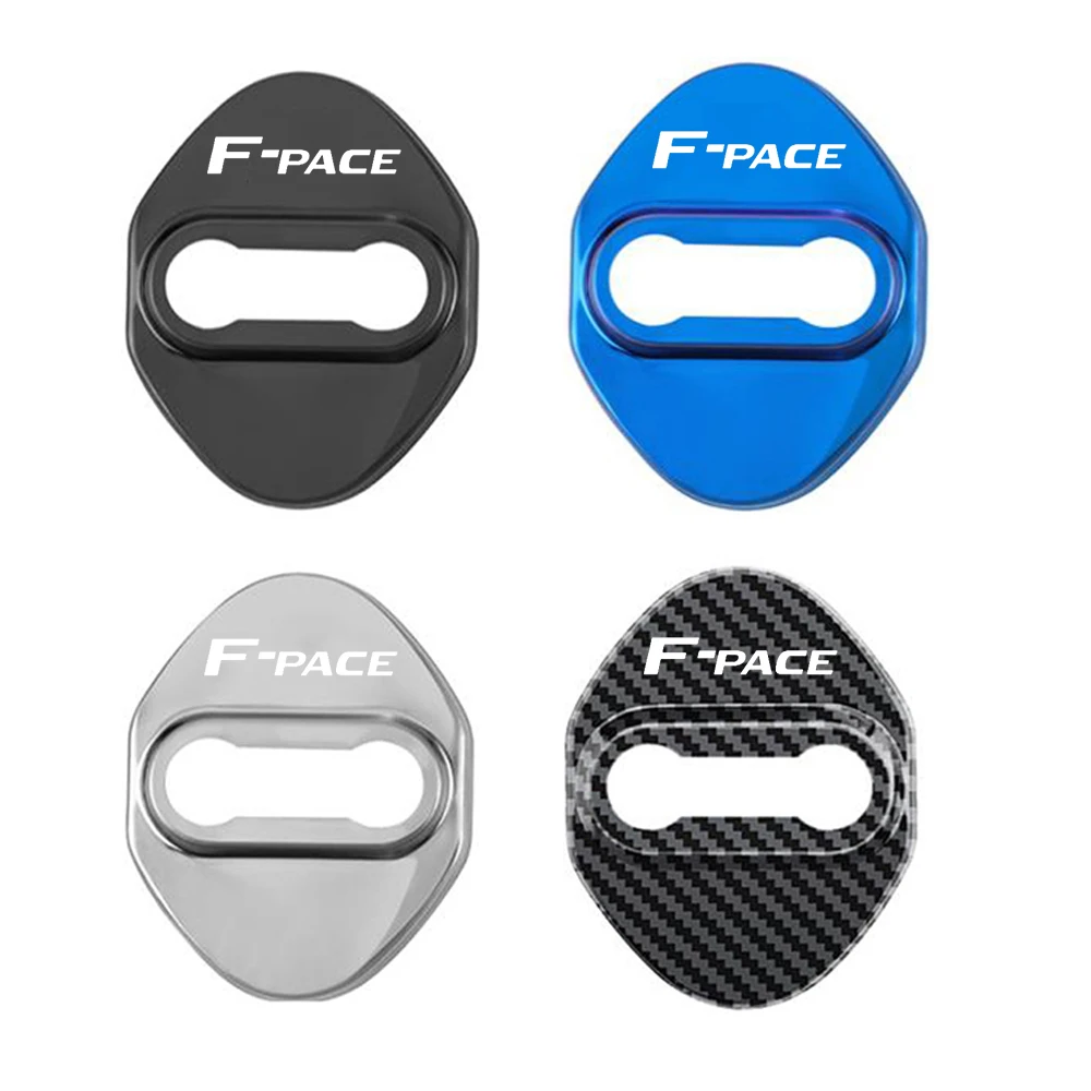 4pcs Car Door Lock cover Protective Buckle case for Jaguar I - PACE F - PACE E - PACE XFL Car Styling Goods Accessories