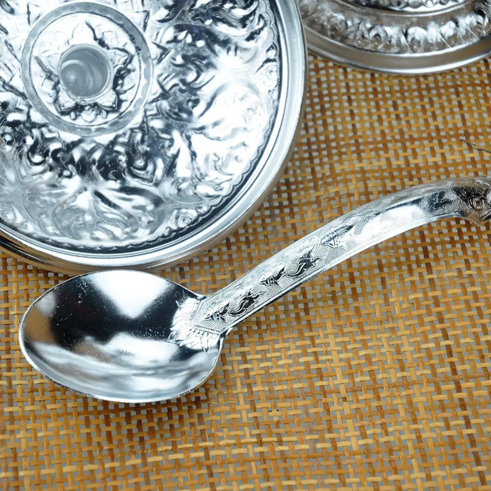 

Tom Serving Pot French Onion Soup Bowls Large Capacity 3000ml Retro with Soup Ladle Food Serving Utensil for Restaurant