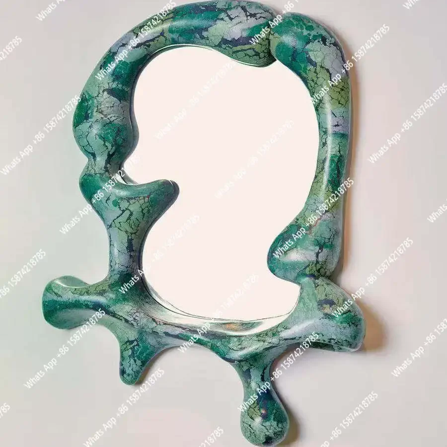 Wa Art Special-shaped Decorative Mirror, Creative Irregular Bathroom Mirror, Enigma Mirror, Living Room Bedroom Wall Wall Hangin
