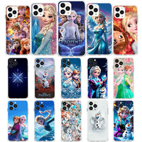 AK-19 Frozen Elsa Anna Soft Case for Infinix Hot Smart Note 10 5 10i 10S 10T 11S 9 11 11S 6 7 Lite Play Pro