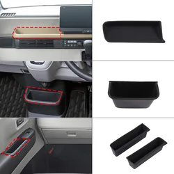 For Honda N-BOX JF5 JF6 2023-2024 TPE Black Car Central Control Storage Box Door Handle Storage Box Car Accessories