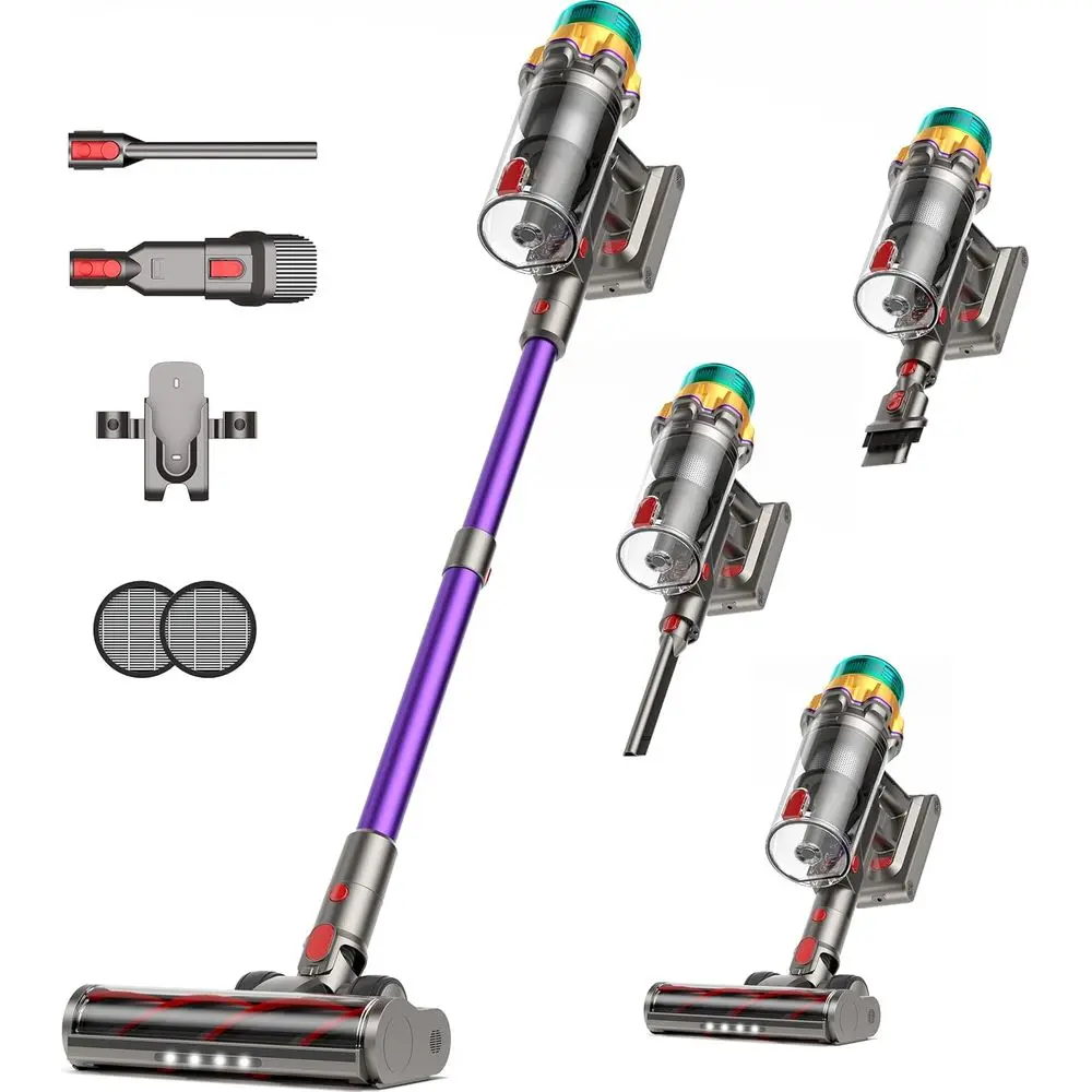 

Cordless Vacuum Cleaner, 55KPA 650W 65Mins, Extra-Large Dust Cup, Rechargeable Stick Vacuum for Home, Floors, Carpets, Pet Hair