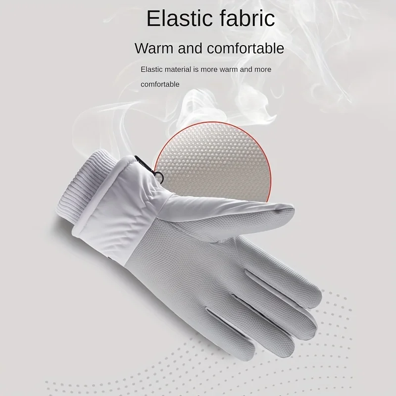 قفازات الخريف والشتاء النسائية التي تعمل باللمس مقاومة للرياح والدافئة لركوب الثلوج للرجال والنساء قفازات دافئة