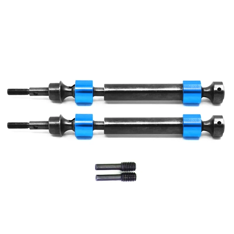 2Pcs Hard Steel Splined CVD Drive Shaft For Traxxas 1/10 Maxx 4S 89076-4 RC Car Upgrade Parts Accessories