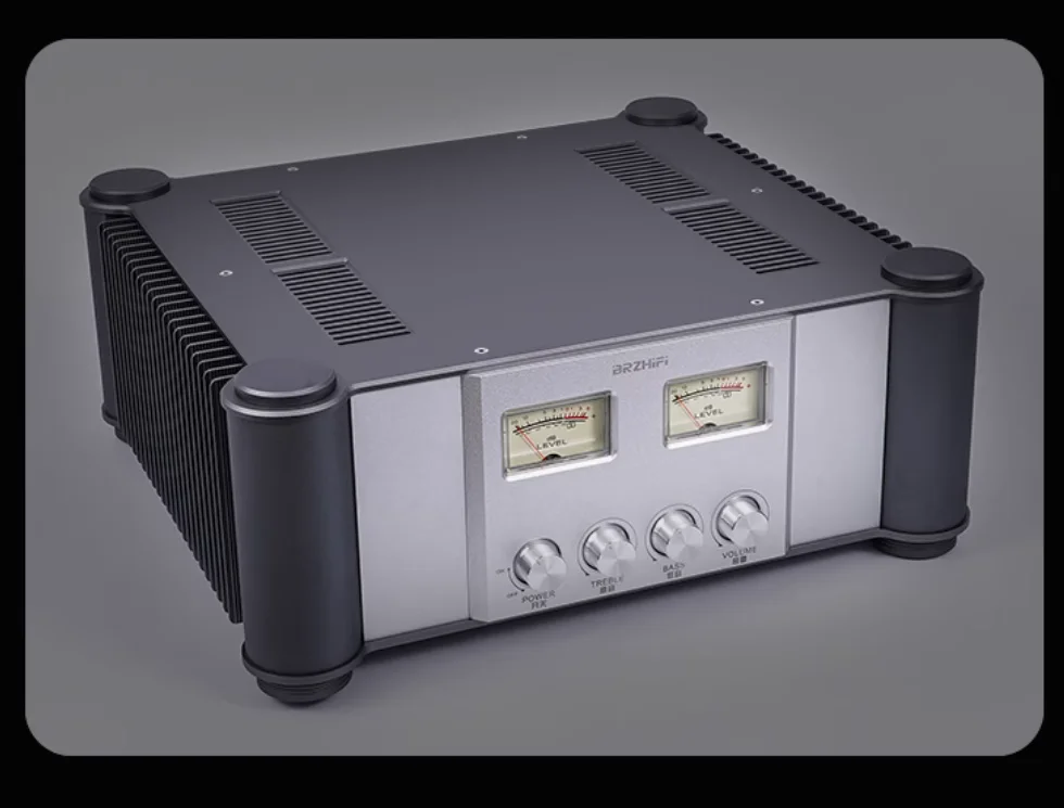 2024 New PA-80 High Power Combined Home HiFi  Class A and B Pure post Stage Amplifier VU meter shown amplifier 300W+300W