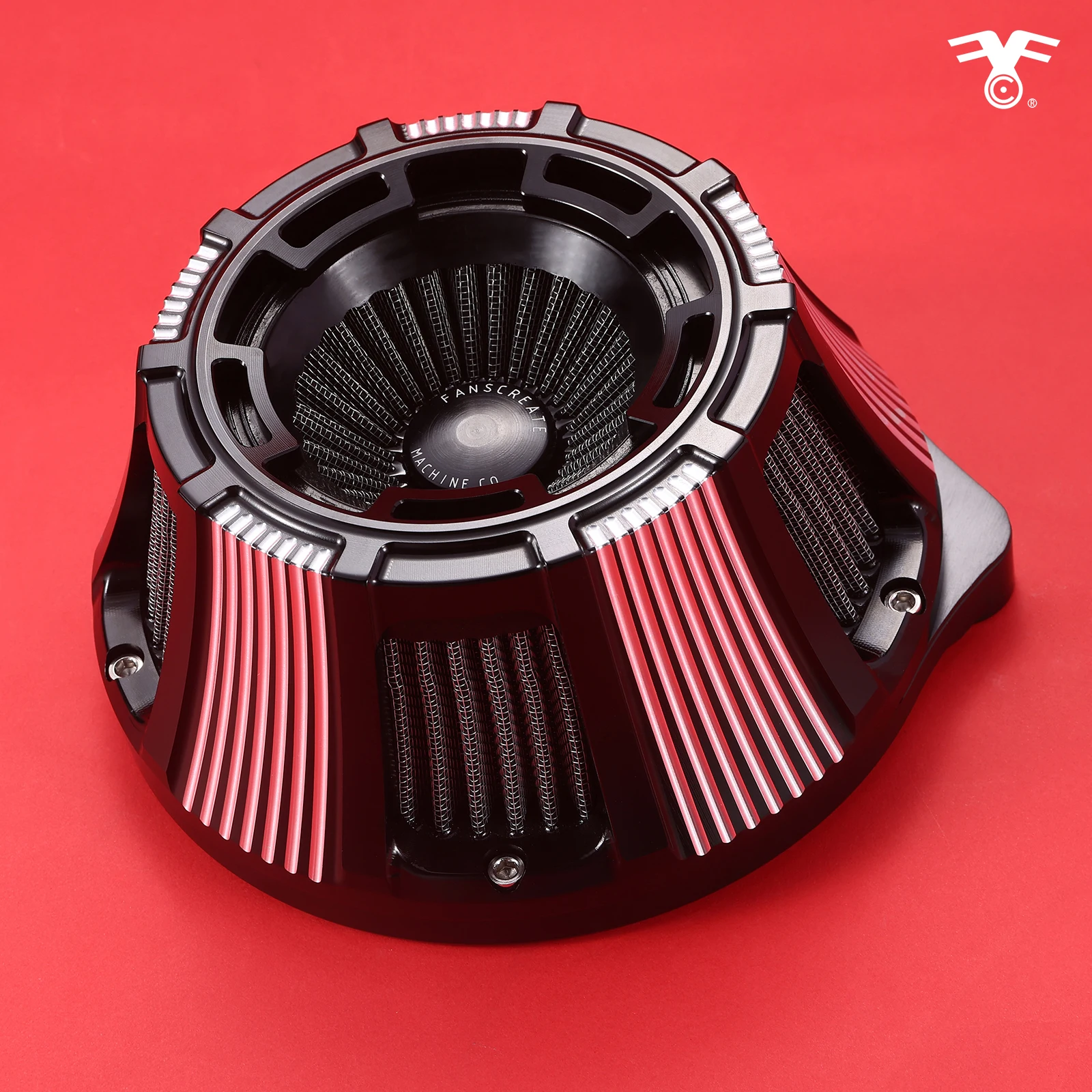 Fanscreate CNC cut air intake filter system kits for Harley IRON 883 XL 883 1200 Sportster 48 72 1991-up