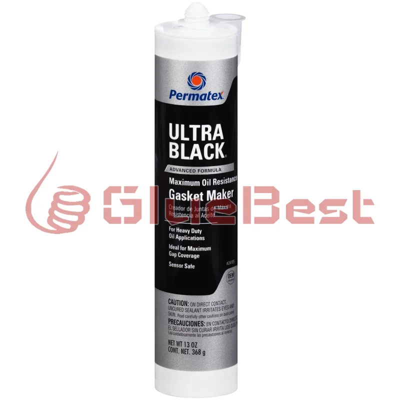 Permatex 24105 Ultra Black Flange Curing Agent Oil Resistant Instant Gasket Solution for Automotive Original Product