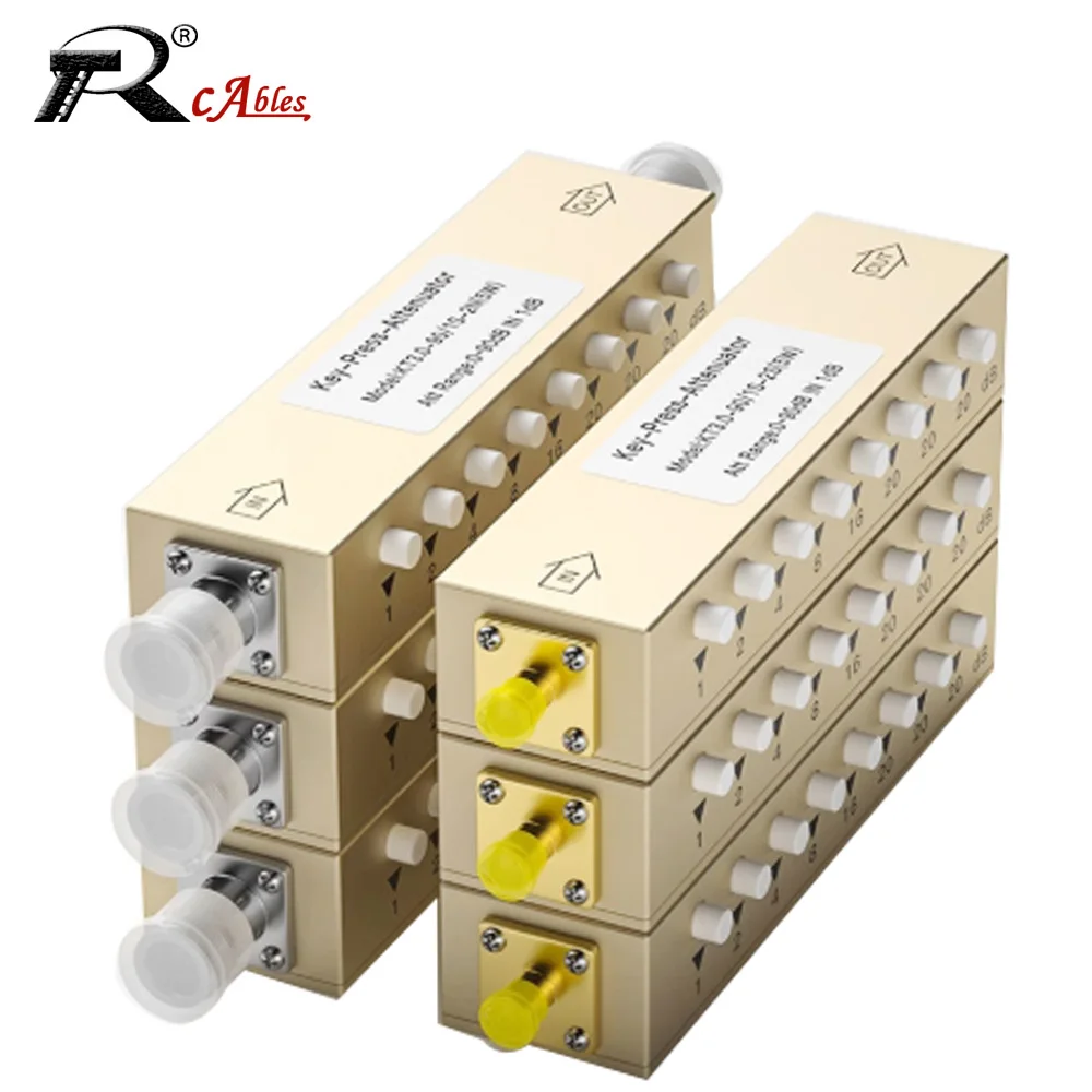 3G 4G مفتاح الصحافة المخفف 2 واط 5 واط SMA N نوع RF إشارة قابل للتعديل RF المخفف المتغير 30dB 60dB 90dB خطوة المخفف 50 أوم