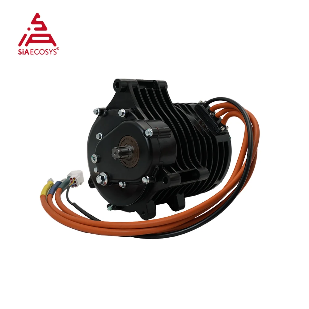 

QS MOTOR QS138 3000W 70H V3 5500W Continuous 72V 100KPH Mid Drive Motor with Gearbox for Electric Motorcycle