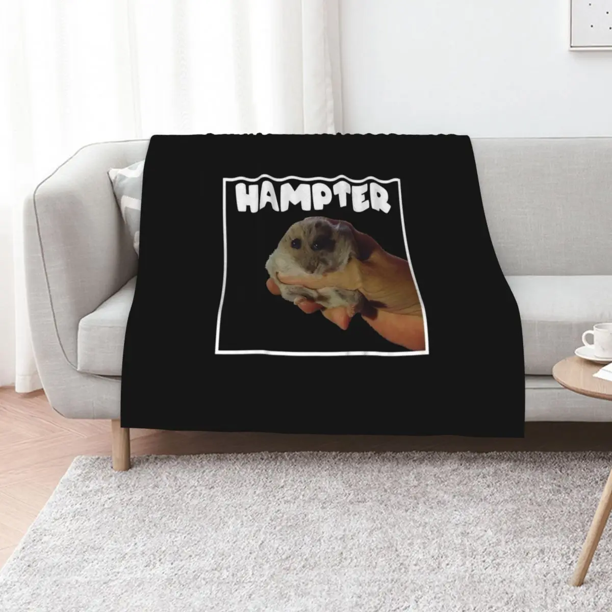 Hampter Meme Hamster Throw Blanket Soft Cozy Blanket for Pet Kids Adults