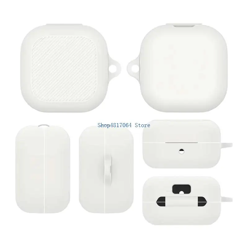 T3LB Fashionable Silicone Case With Carabiner For Buds 4Pro/4Headsets Sweat Resistant