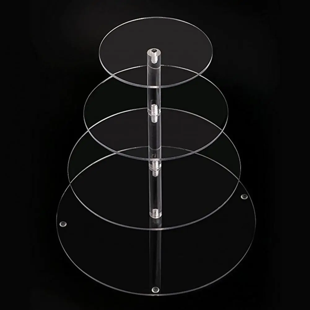 Helpful Cupcake Holder Round Space-saving Birthday Party Cake Serving Stand  Acrylic Cupcake Display Stand Party Supplies