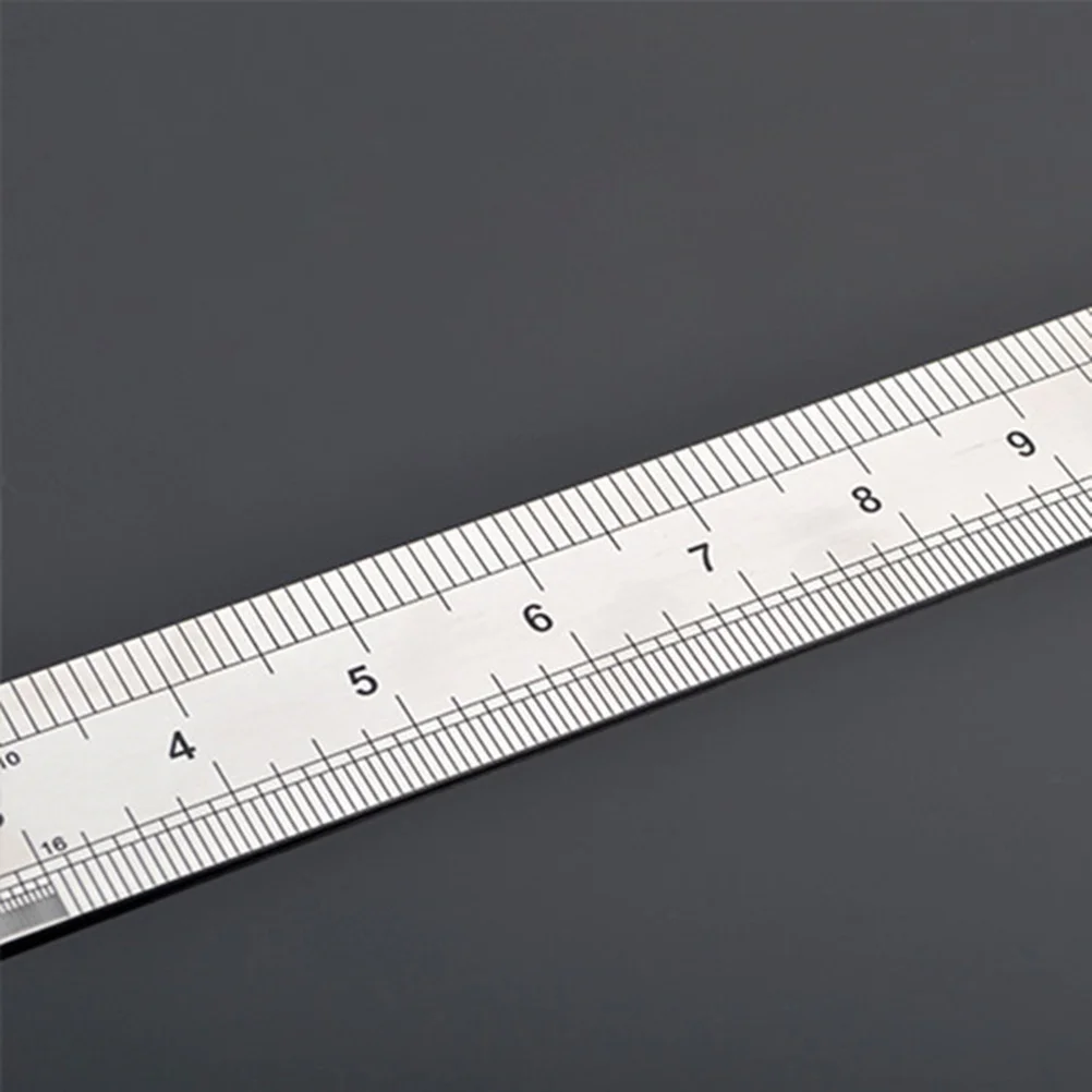 

2Pcs Stainless Steel Ruler Double Side Scale Metal Straight Rulers for Office Accurate 20cm 15cm Metal Ruler