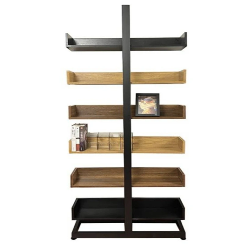 

Corner floor bookshelf Bed end large bookcase display shelf