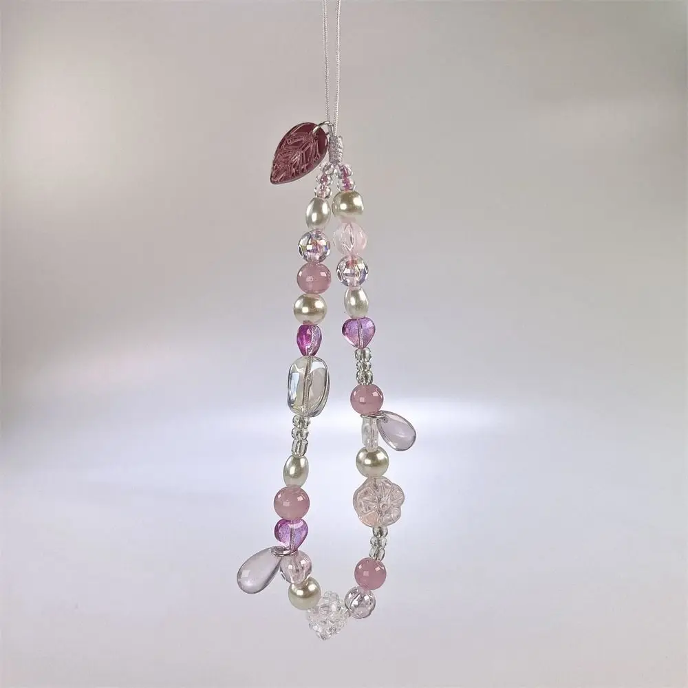 

Y2K Silver Cell Phone Strap Clear Star Sweet Girl Phone Lanyard Wrist Strap Anti-Lost Beads Phone Chain Women Girl