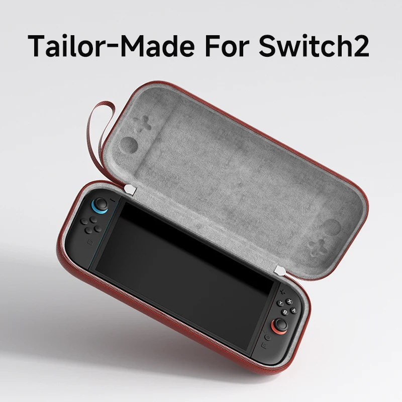 Przenośna torba transportowa Hagibis na Switch 2, kolorowa torba podróżna z twardą obudową, na 10 kart do gier, ultra miękka osłona z spandexu. — zdjęcie produktu 2