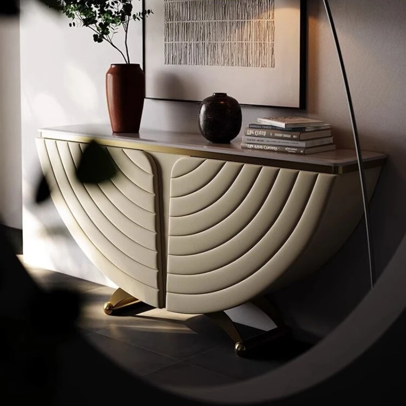 Light luxury entrance platform Entry end view platform Corridor aisle decorative cabinet Entrance table