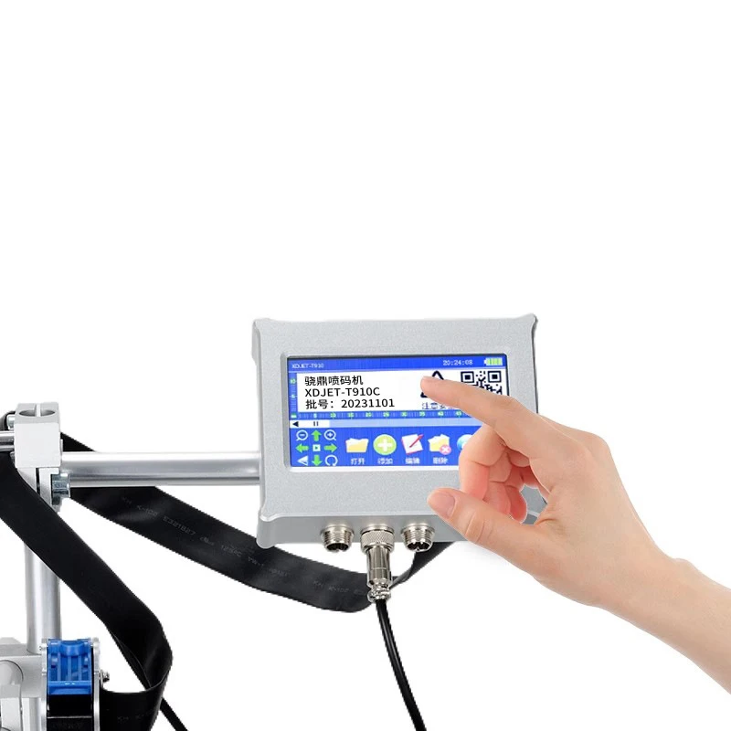 Conveyor Belt Inkjet Printer Fully Automatic Production Date, Batch Number, and QR Code Printing Smart Assembly Line Inkjet Prin