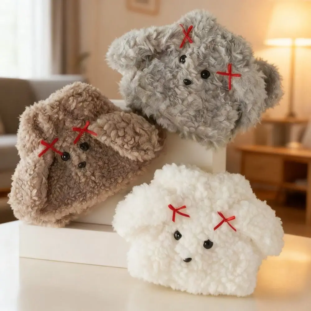 

Cute Y2K Cartoon Dog Leg Warmers Spicy Girls Lolita Bow Foot Cover Wind Protection JK Boots Cover Fall Winter