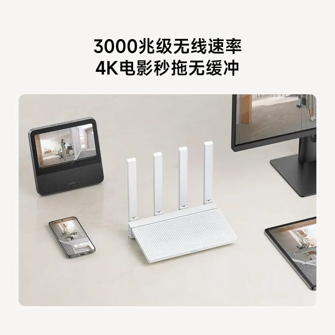 New Xiaomi Router AX3000T IPTV Mesh Networking Gigabit Ethernet Ports Gaming Accelerator Repeater Modem Signal Amplifier