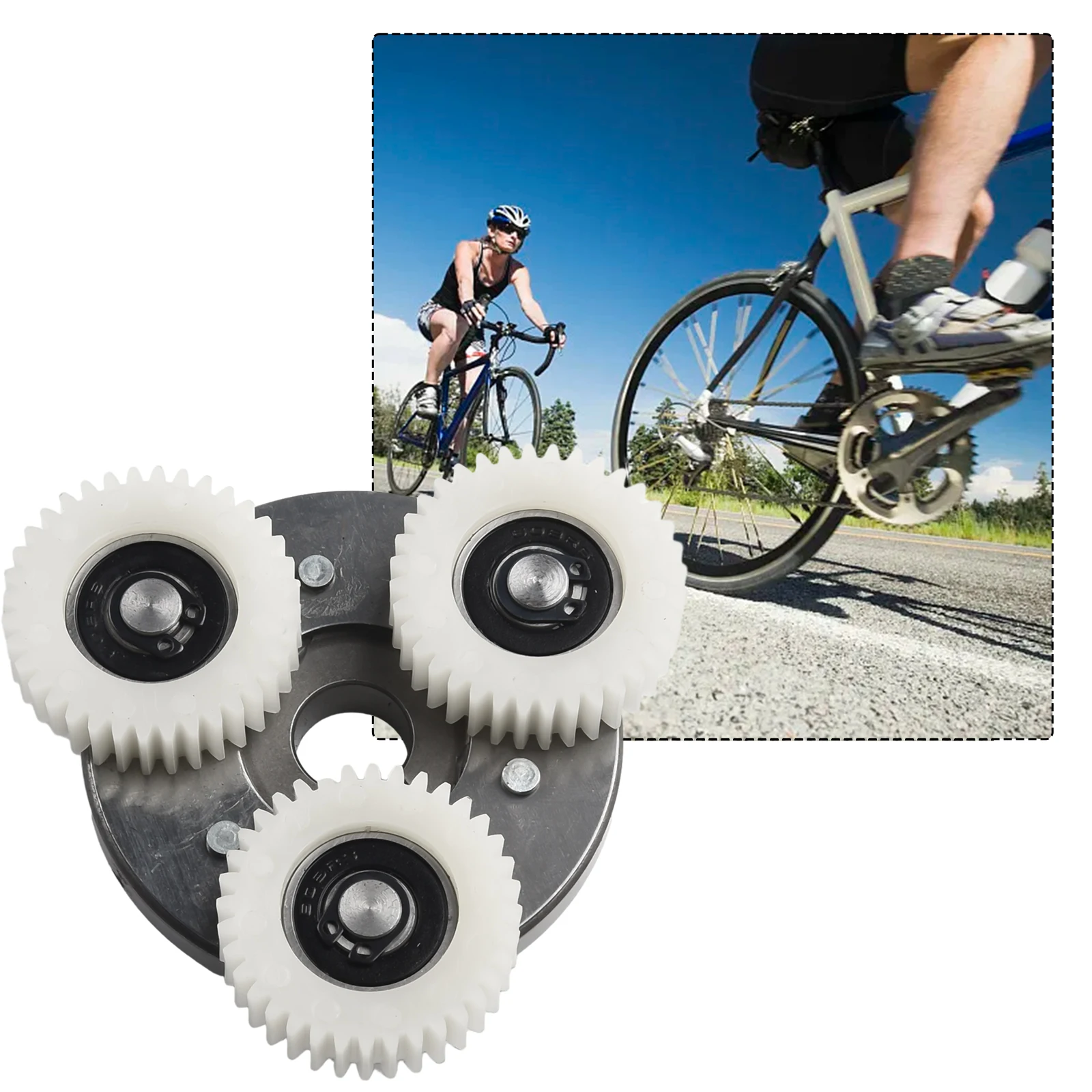 4pcs Electric Bike Bicycle 36T Gears 70mm Clutch For-Bafang Drive Motor 38x12mm Nylon E-bike Accessories Replacement Tools Part