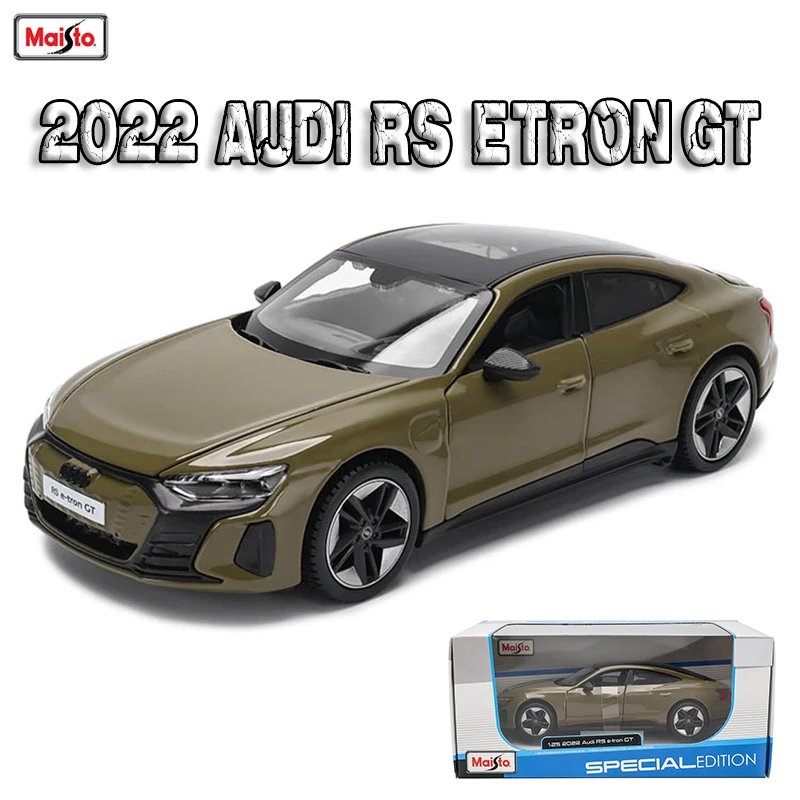 

Модель автомобиля Maisto 1:25 2022 Audi RS e-tron GT из сплава, Коллекционная модель, подарок, игрушка из сплава, подарок на день рождения