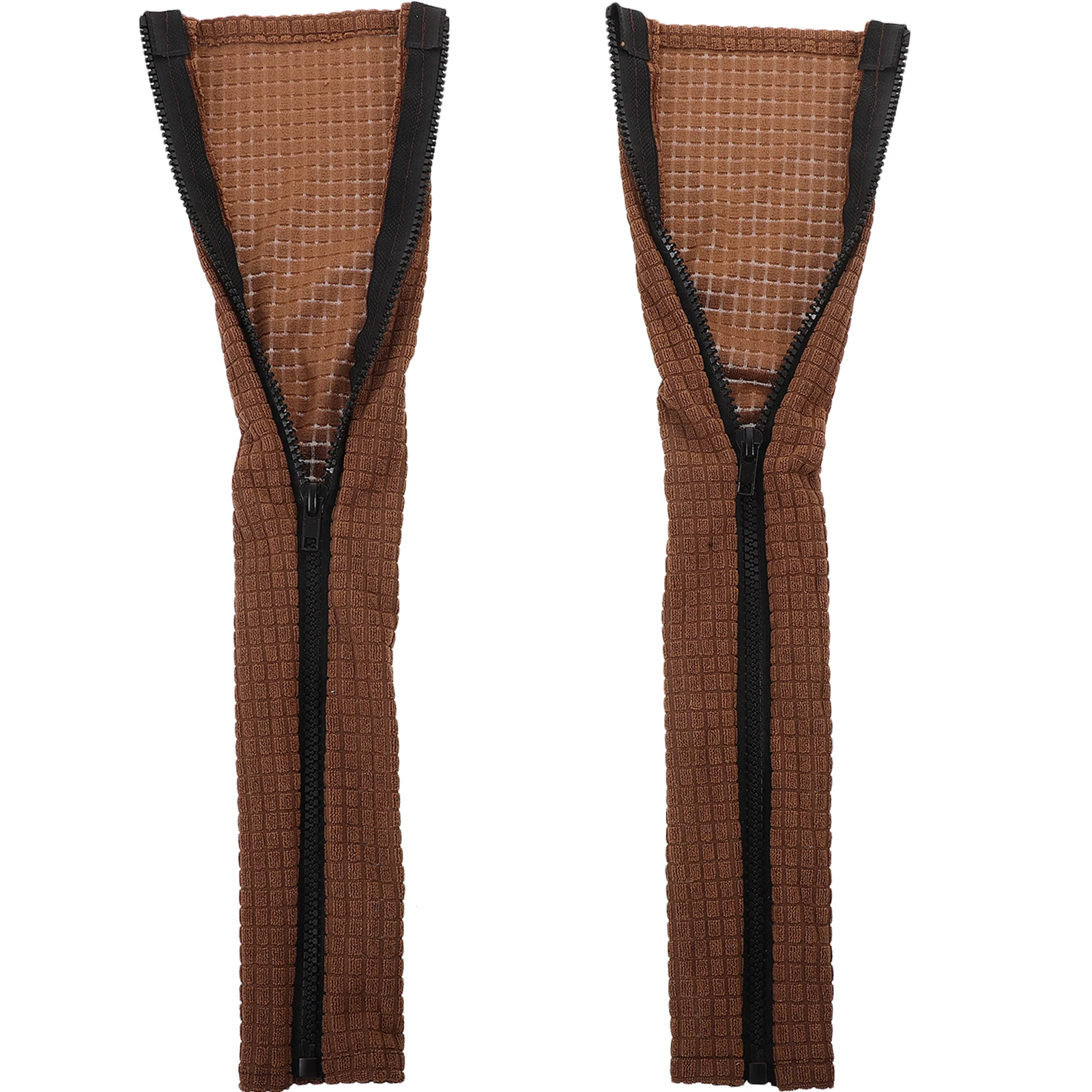 

2pcs Chair Armrest Covers Brown Office Chair Arm Covers Protectors Ergonomic Comfortable Washable Long Use