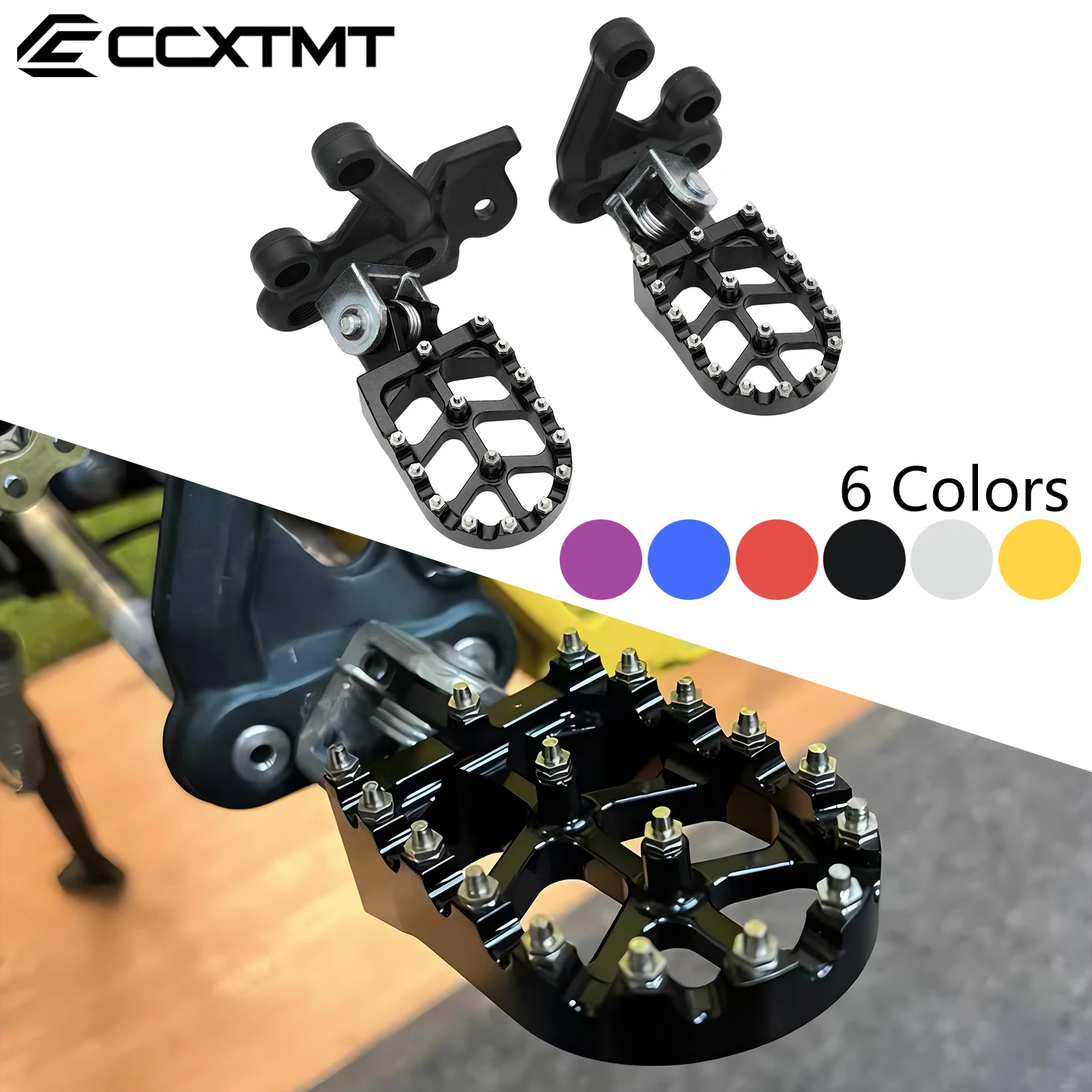 Estriberas de aluminio CNC para motocicleta, pedales de apoyo para bicicleta eléctrica sur-ron Sur Ron Light Bee X y Light Bee S