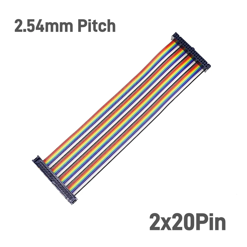 1 Piece 40 Pin GPIO Cable Male To Female For Raspberry Pi 4B/3B+ Orange Pi Jetson Nano RAINBOW Extender Header Socket Adapter