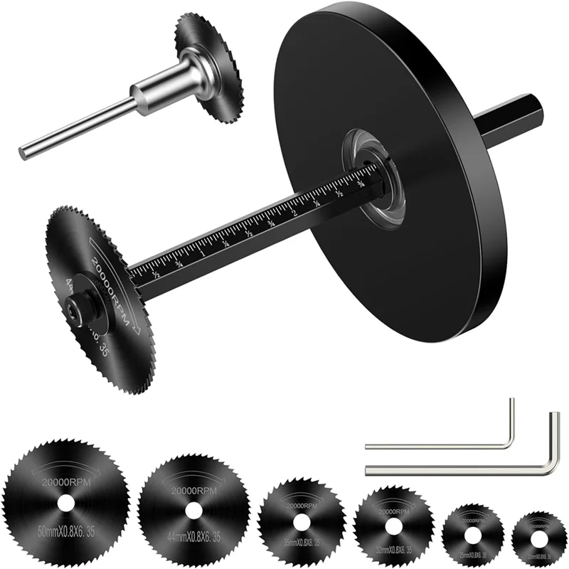 

PVC Pipe Inner Pipe Cutter, Scaled Cutting Tool Set - Adjustable Depth Gauge, 6 Black Blades,10.16 Inch Black Hex Handle-AA26