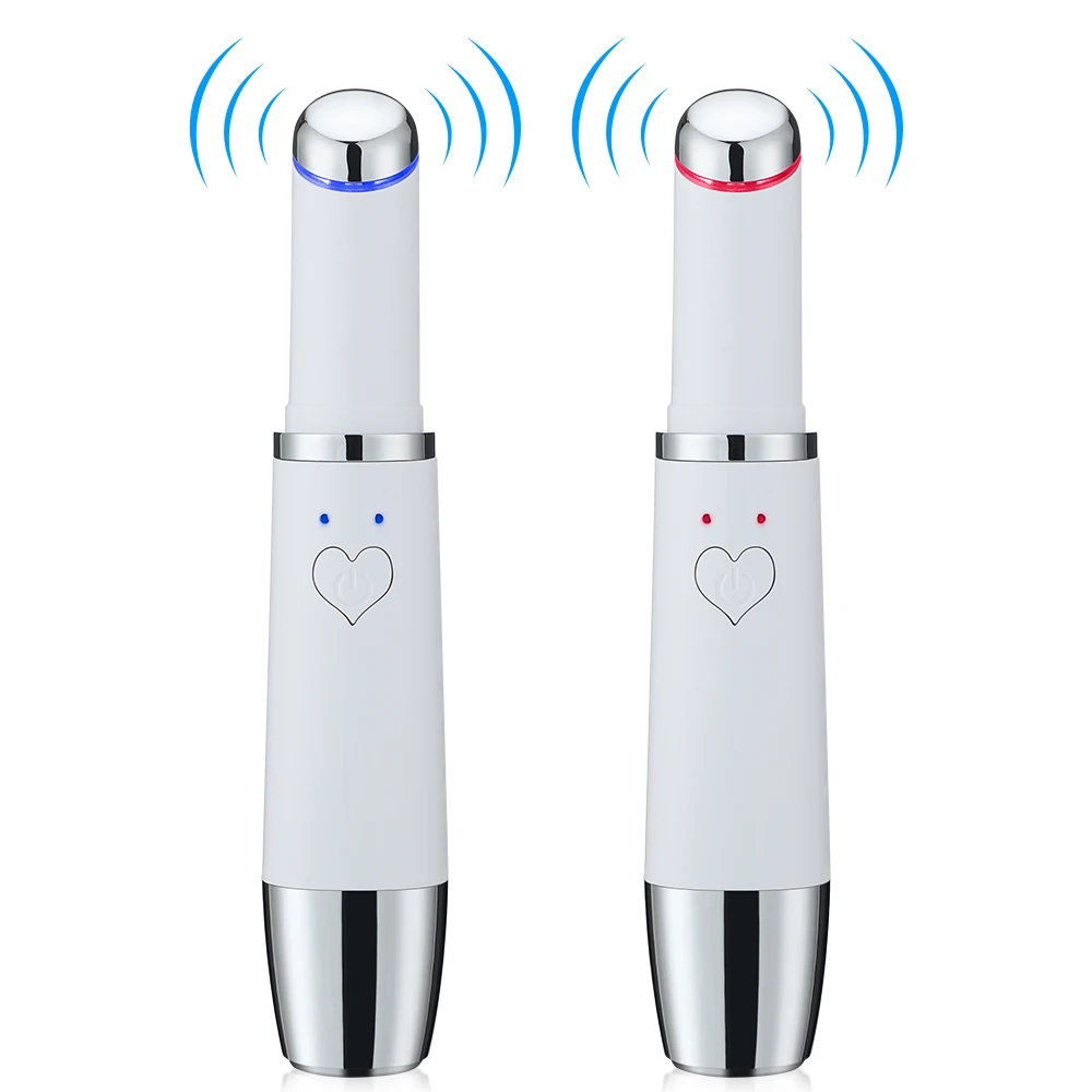 Elektrische Oog Massager Warmte Trillingen Anti-rimpel Schoonheid Massage Apparaat voor Donkere Kringen Wallen Oogvermoeidheid Oogzorg Pen