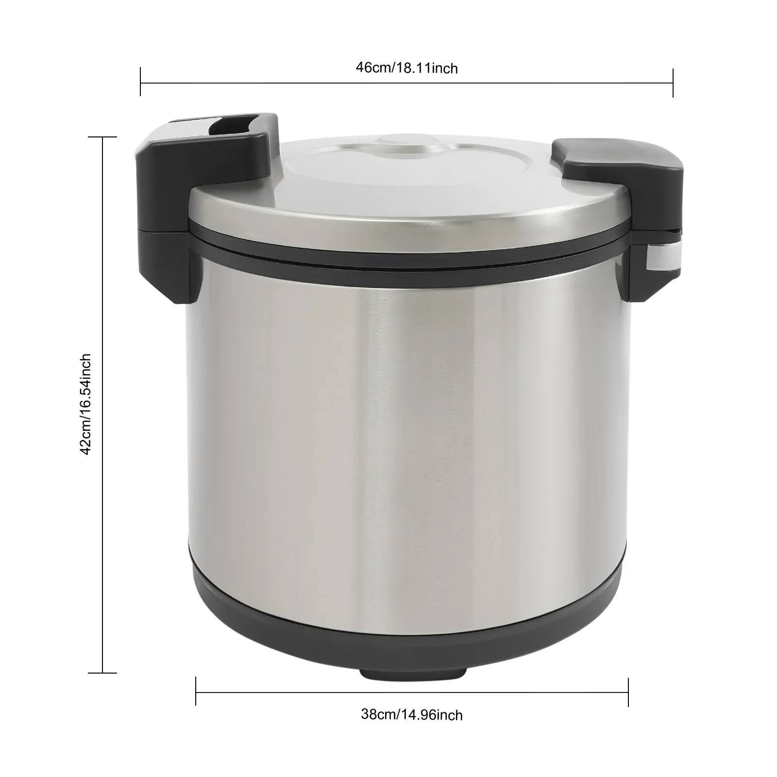 Pemanas Nasi Komersial 110W 110V, Penanak Nasi Isolasi, Pemanas Nasi Listrik 19L untuk Restoran, Natal, Pesta