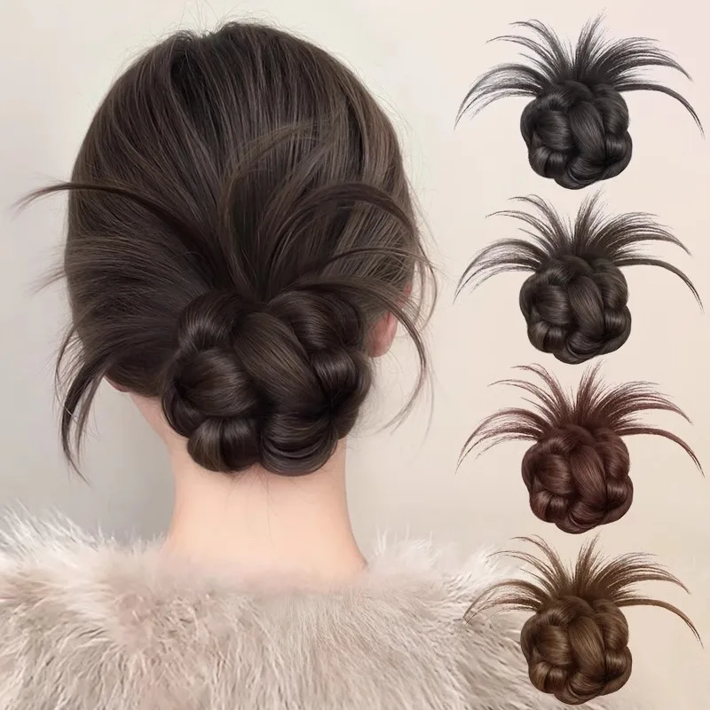 Invisible Natural Fluffy Fake Ponytail Claw Korean Fashion Elegant Hair Styling Claw Women Girl Increasing Hair Volume Grab Clip