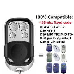 DEA GT2M GT4M 433,93mhz garage remote control DEA fixed code garage command DEA gate remote transmitter