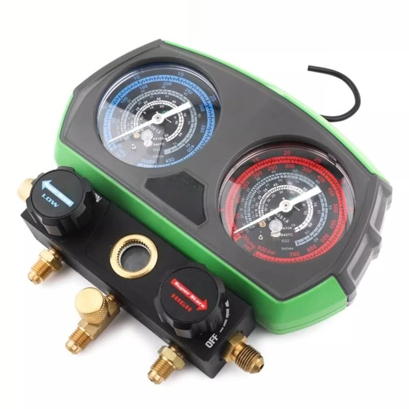 Air conditioner refrigerant dual meter set R410R22 refrigerant refrigerant car R134 liquid refilling tool parts