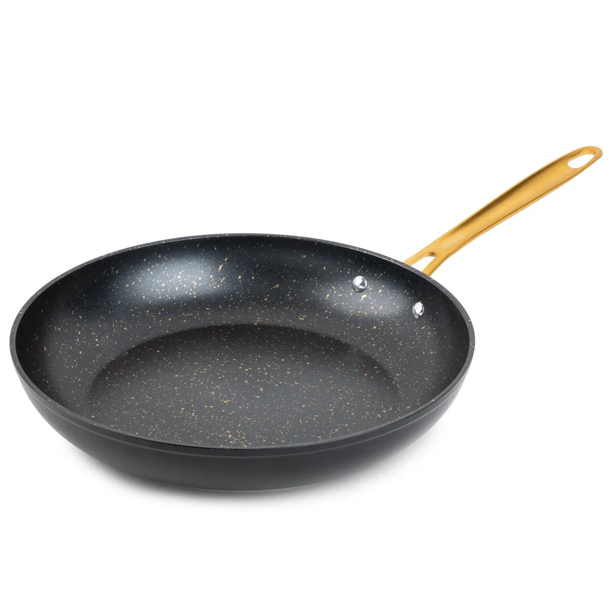 

Thyme & Table Non-Stick 12" Signature Fry Pan, Black & Gold