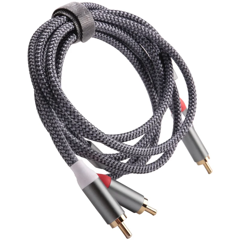 

A68Z 5X RCA Stereo Cable, [6Ft/1.8M, Dual Shielded Gold-Plated] 2RCA Male To 2RCA Male Stereo Audio Cable For Home Theater