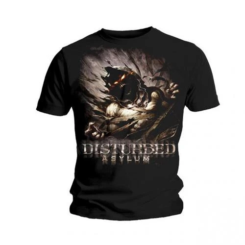 Asylum Disturbed Band T-Shirt Cotton Graphic Tee Men Women Summer Streetwear