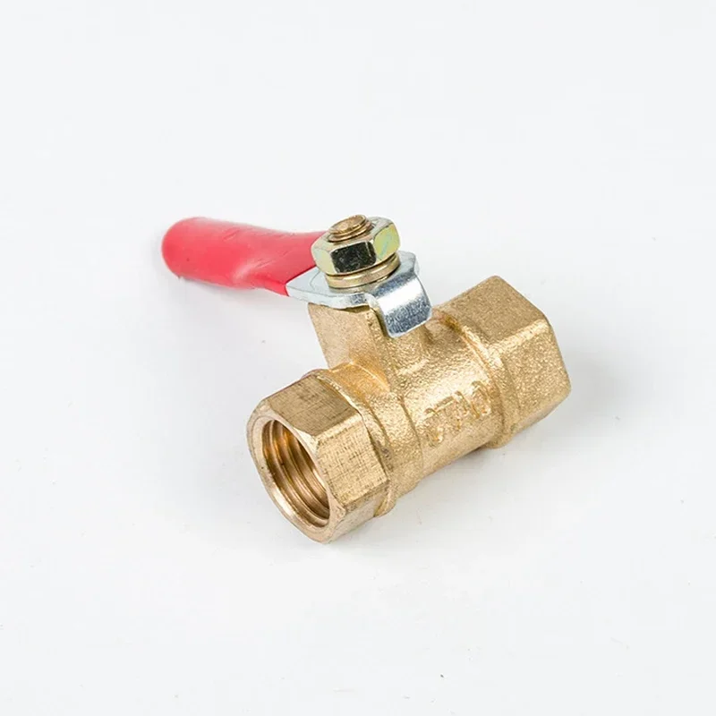 Pneumatic 1/4\'\' 3/8\'\' 1/2\'\' BSP Female Thread Mini Ball Valve Brass Connector Joint Copper Fitting Coupler Adapter Water, Air