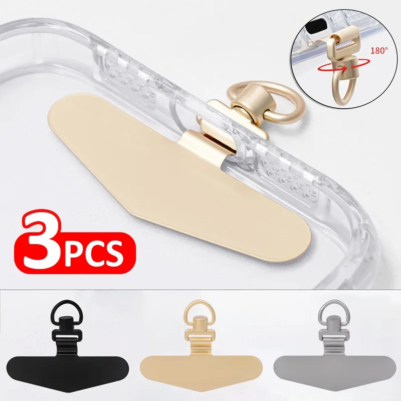 

3/1 шт. вращающийся на 360 ° металлический ремешок, язычок для крепления, прочная сменная прокладка для ремешка из нержавеющей стали с защитой от потери