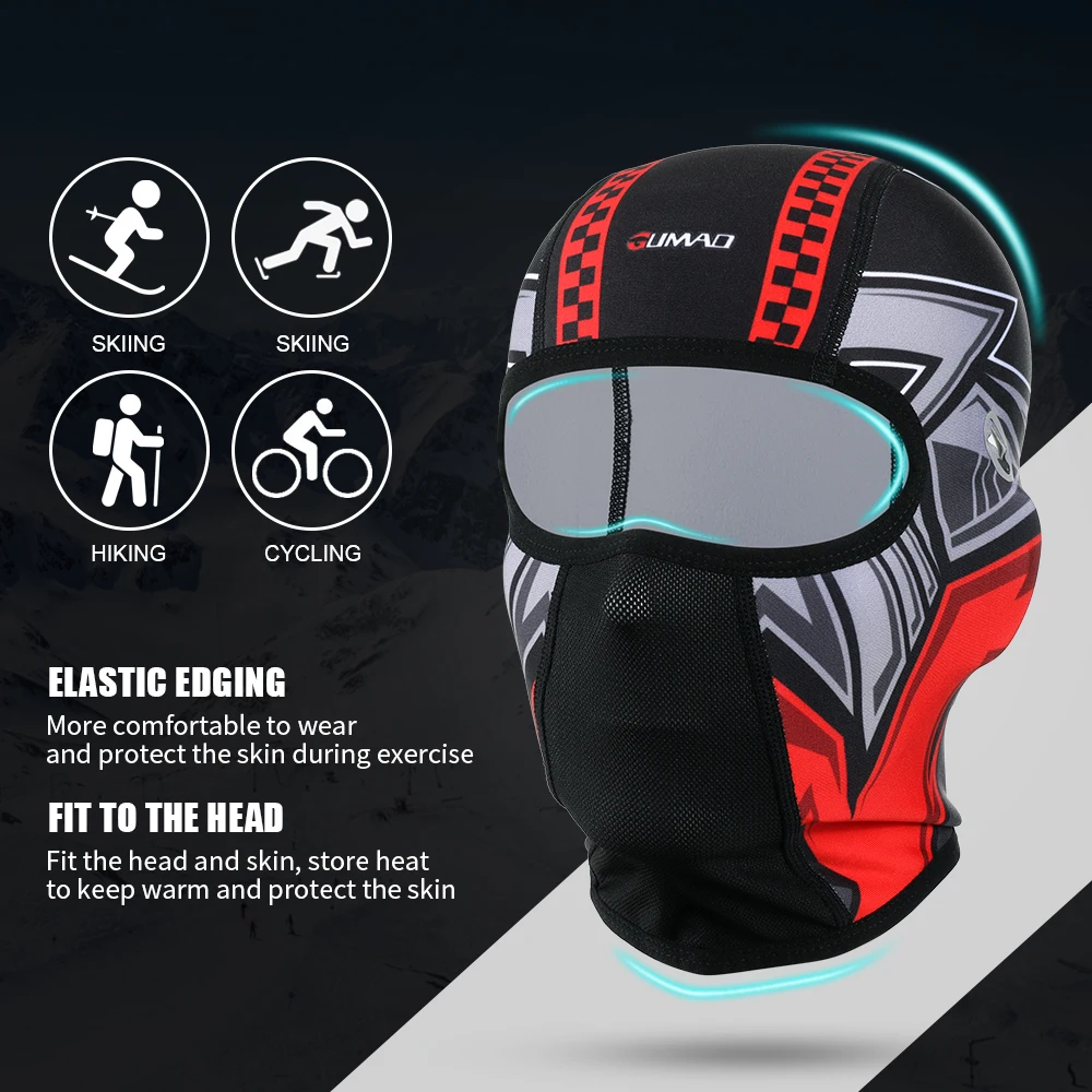 Sports Winter Warmer Fleece Balaclava Full Face Mask Ski Caps Running Hunting Hiking Cycling Snowboard Helmet Liner Scarf Men