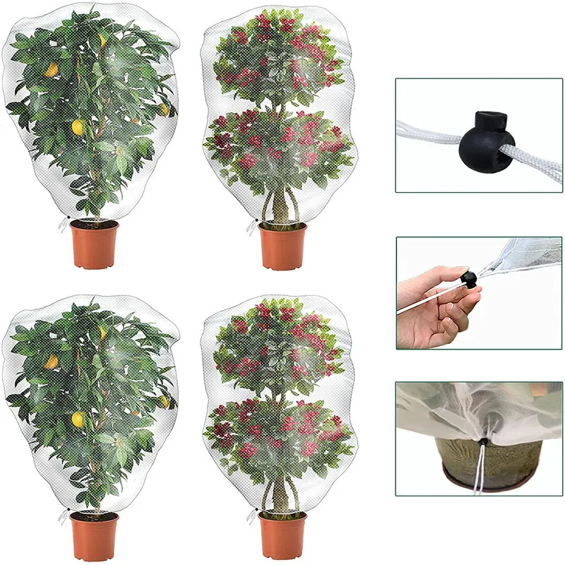 

Drawstring Garden Plant Insect Protection Net Bag Vegetable Fruits Netting Cover Plant Pest Control Anti-Bird Protective Net