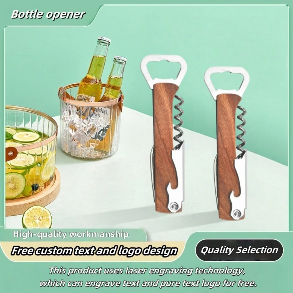 

20Pc Customized Personalized Text Multifunctional Bottle Opener Beer Red Wine Bottle Opener Suitable For Home Party Wedding Gift