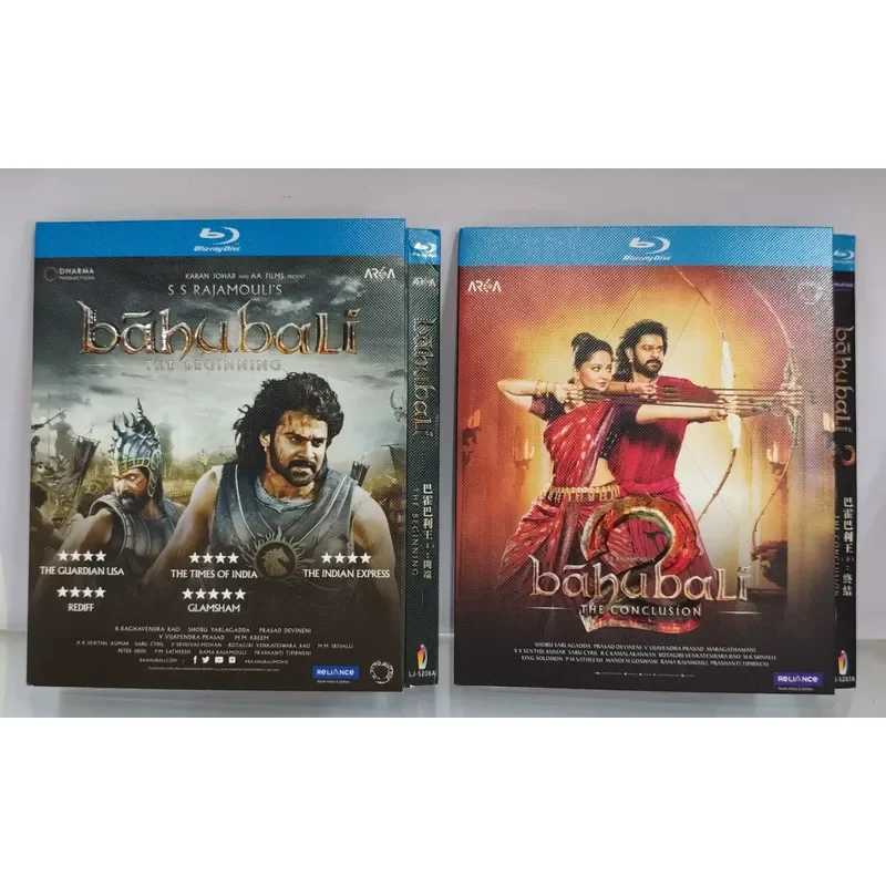 Baahubali King 1-2 Two New Blu-ray Discs High Definition 1080P Image Quality Chinese Version