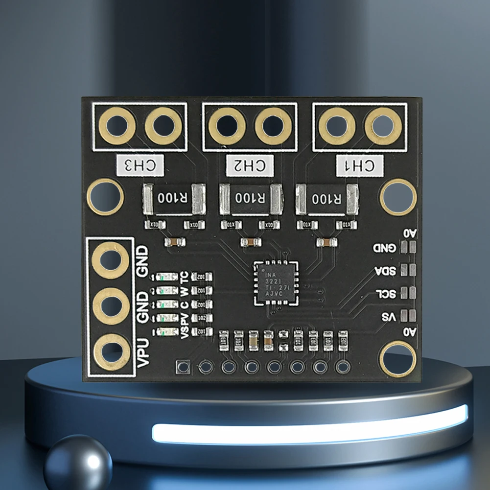 1-3PCS MCU-3221 INA3221 3-channel Low Side/high Side I2C Output Current/power Monitor For Arduino for INA219 Replacement