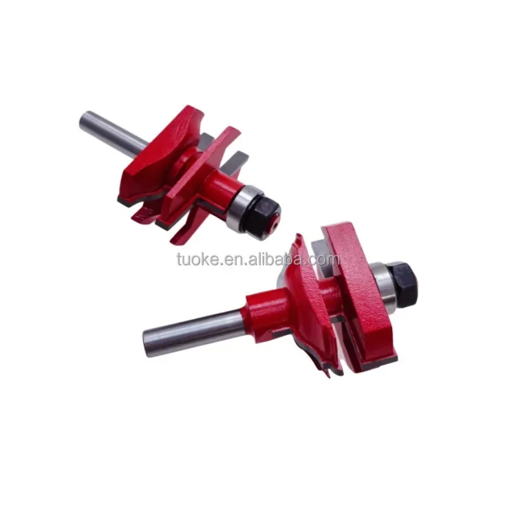 

TUOKE Woodworking Cutter Tools Drill Bits Shank 1/4 Cement Carbide for Milling Cutter Wood Stile&rail Assembles