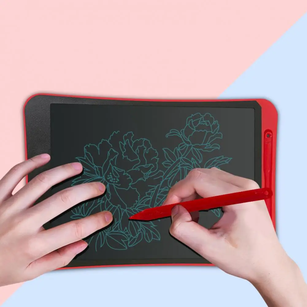 Tablero de dibujo educativo multifuncional para niños pequeños, almohadilla de escritura ligera con botón de un clic, juguete para niños